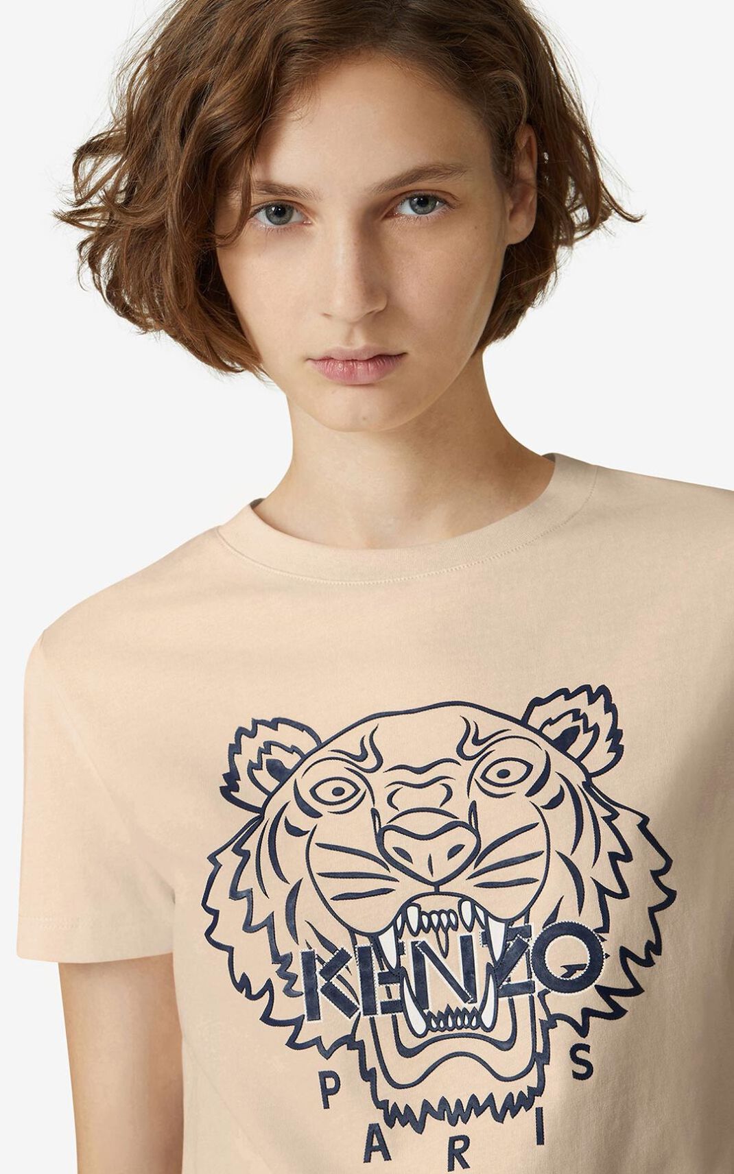 Camisetas Kenzo Tiger Mujer Rosas - SKU.1969222